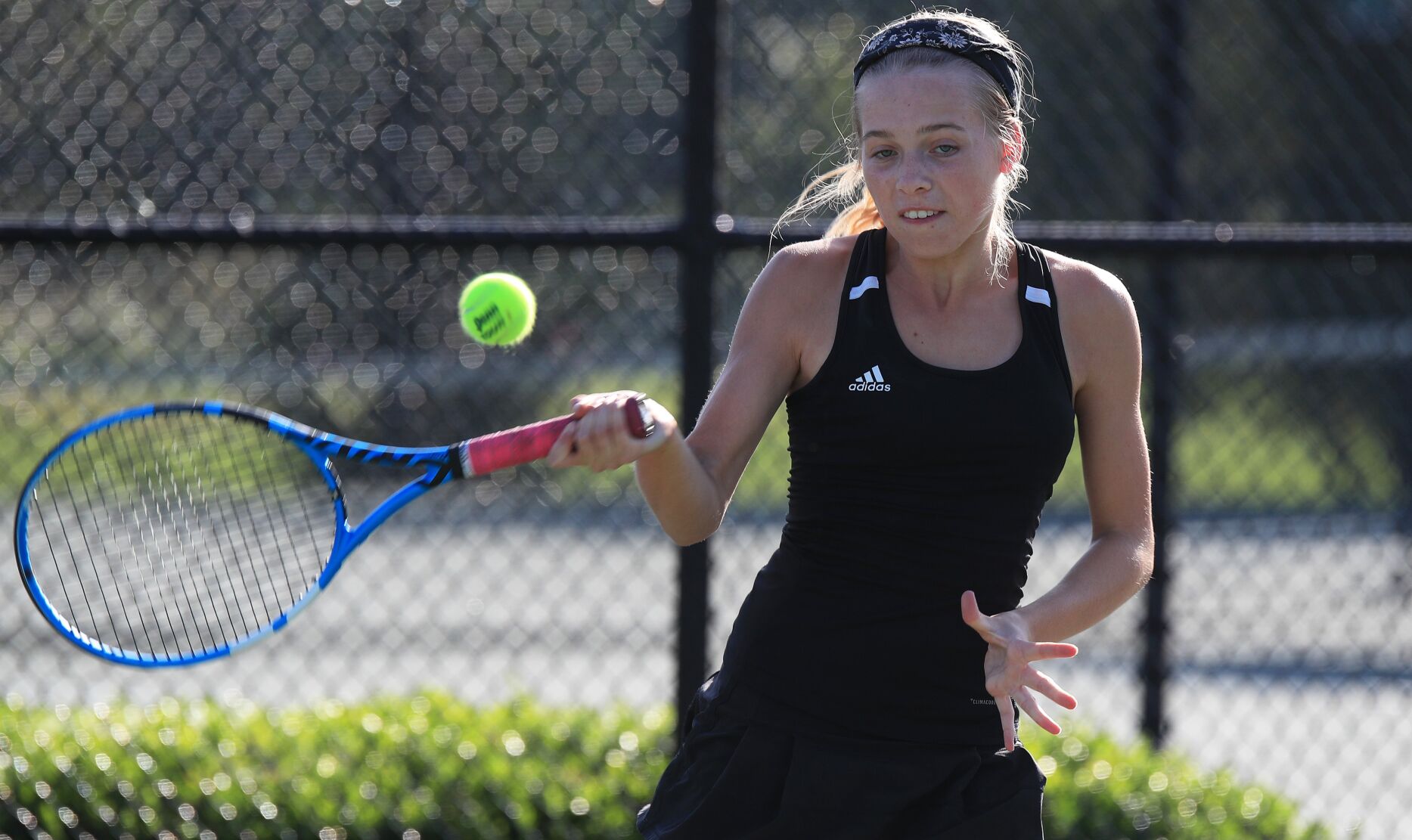 Class 2 girls tennis quarterfinal: Parkway Central 5, Cor Jesu 4
